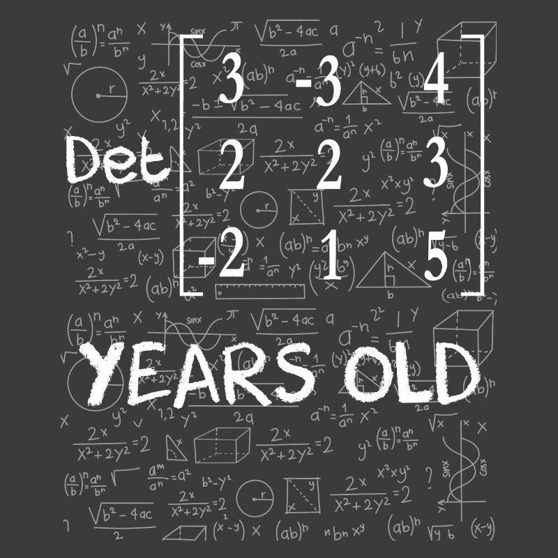 93rd birthday 93 years matrix determinant