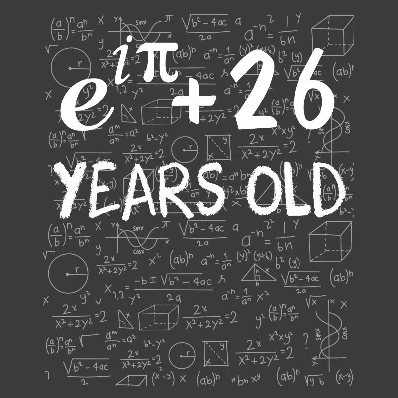 25th birthday 25 years Euler Identity math gift