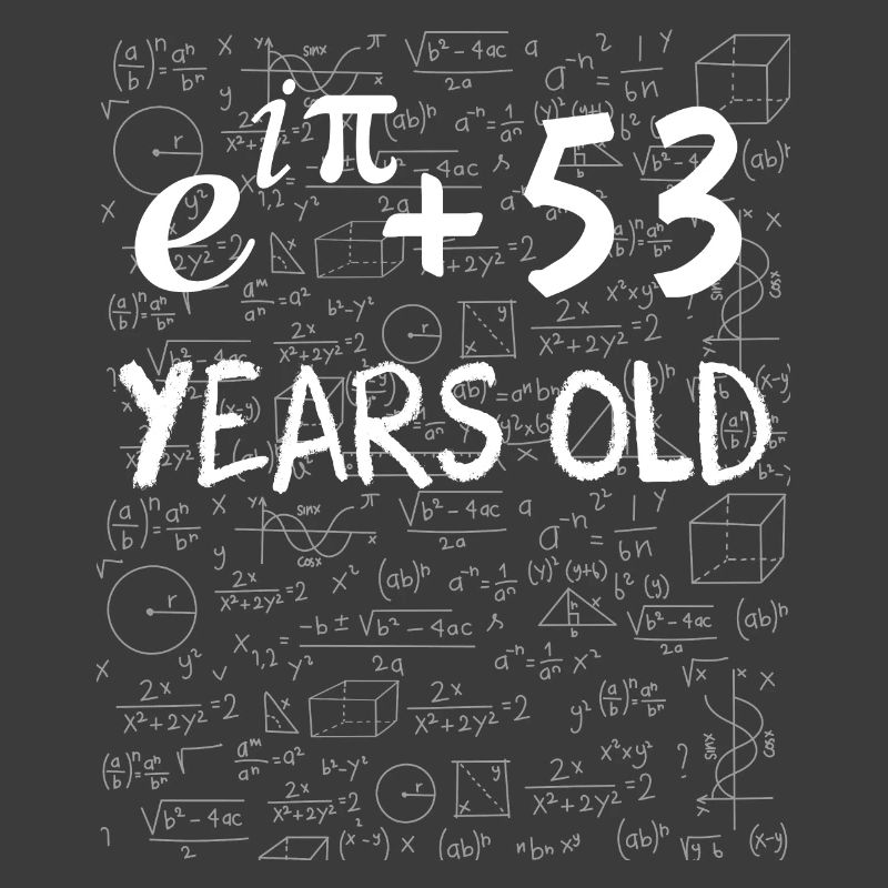 52nd Birthday 52 Years Euler Identity Math Gift