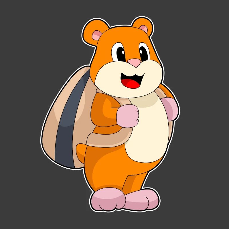 Hamster Student Backpack School