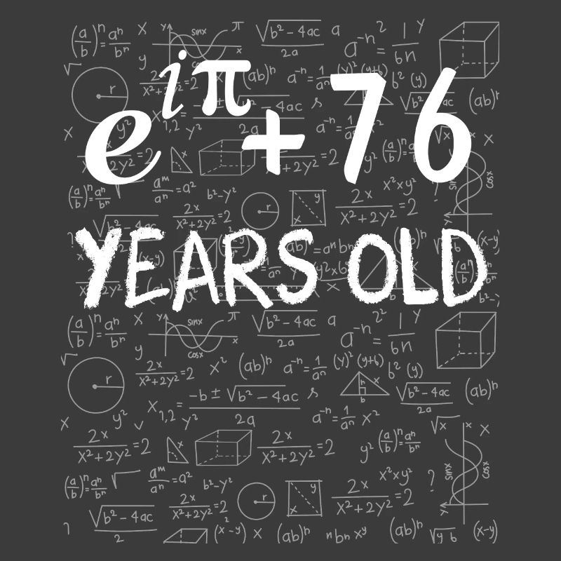 75th birthday 75 years Euler Identity math gift