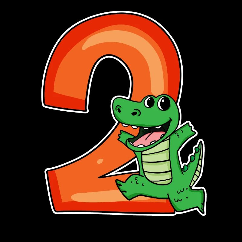 2 anniversaire 2 ans avec motif animal - deux