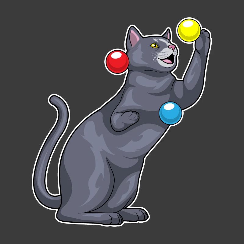 Jongleur de chat jongleur