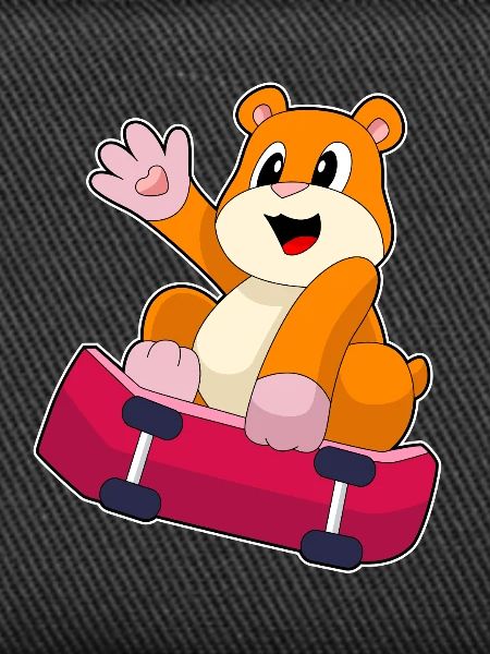 Hamster Skater Skateboard