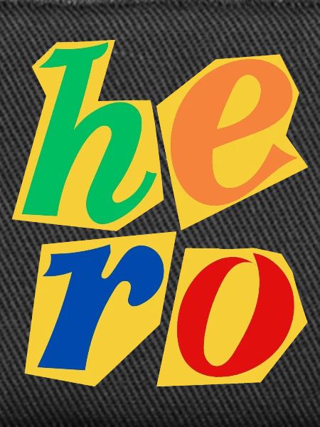 Hero Block Letter Design