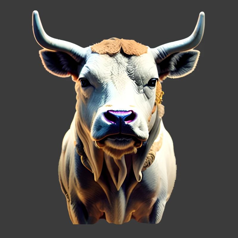 Vache - taureau avec cornes