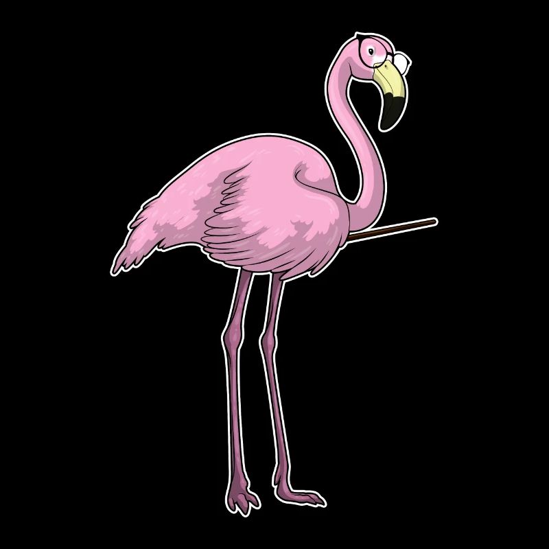 Flamingo Enseignant Pointage Bâton École