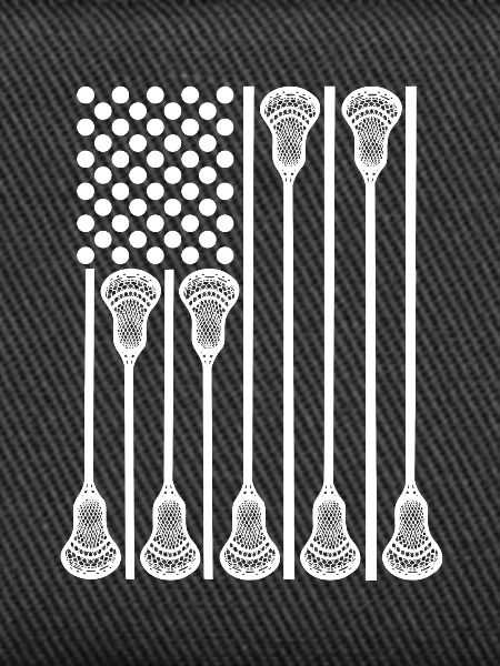 Patriotic U.S. Lacrosse Player
