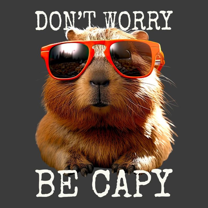 Capybara Dont Worry Be Capy Capybara Rodent