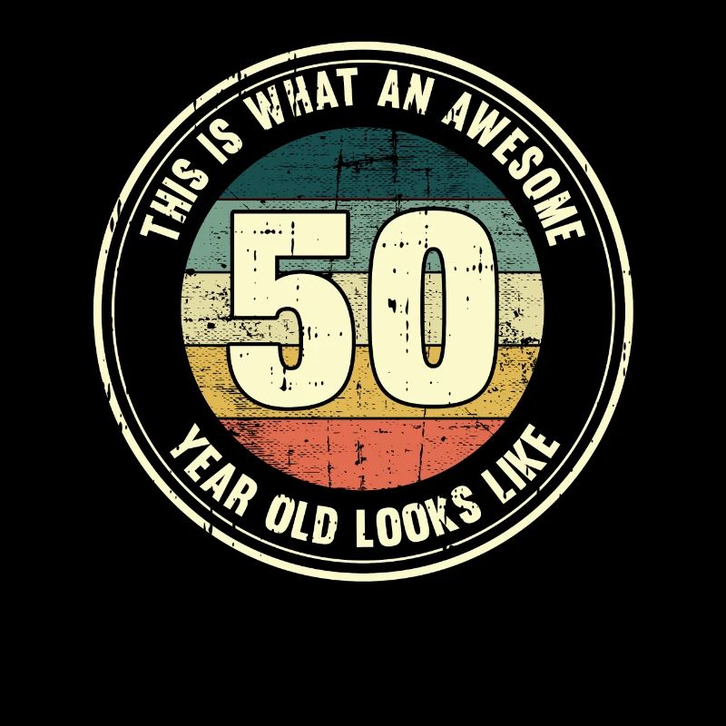 50. Geburtstag so sieht man mit 50 Retro Geschenk