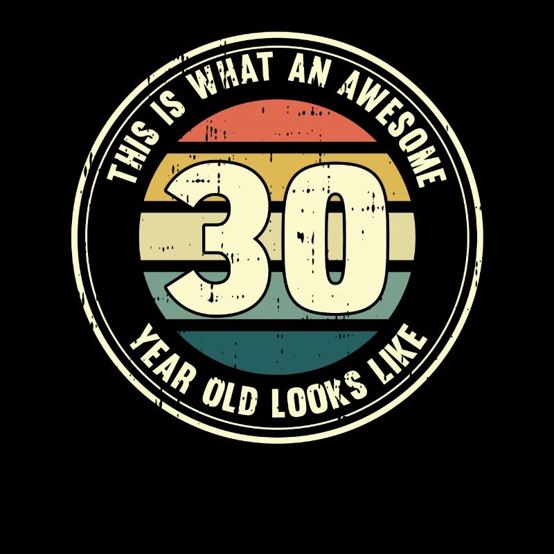 30. Geburtstag so sieht man mit 30 Retro Geschenk