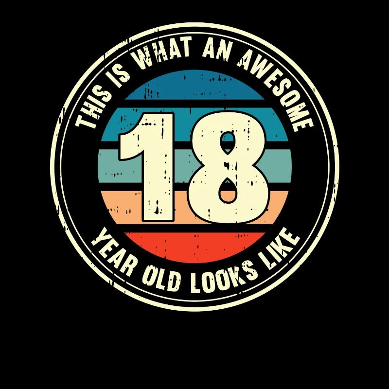18. Geburtstag so sieht man mit 18 Retro Geschenk
