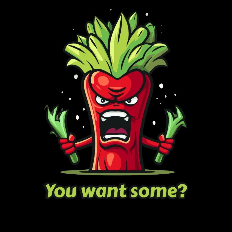 Angry red vegetables