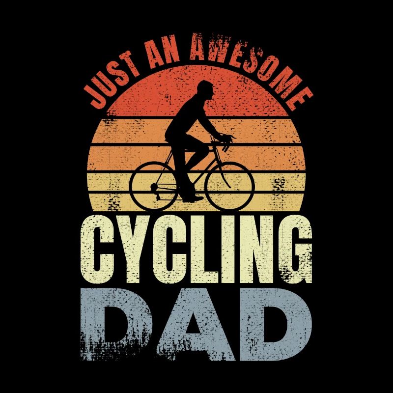 Fahrradfahrer Papa
