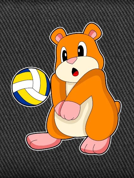 Hamster Volleyball Player Volleyball