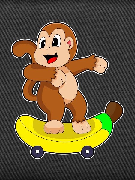 Monkey Skater Skateboard