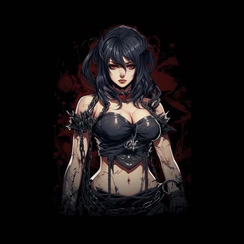 Fittes Gothic Mädchen