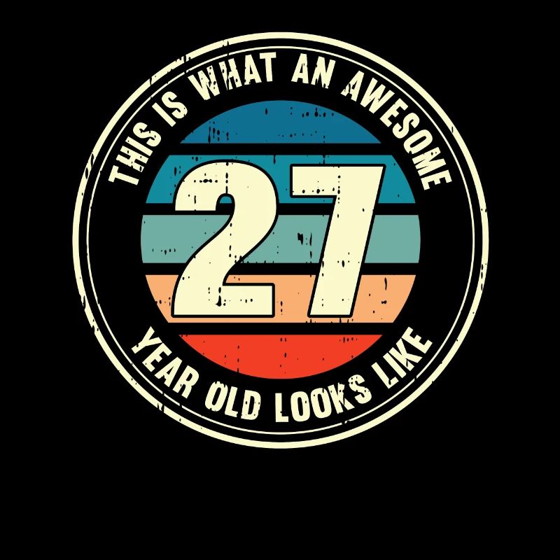 27. Geburtstag so sieht man mit 27 Retro Geschenk