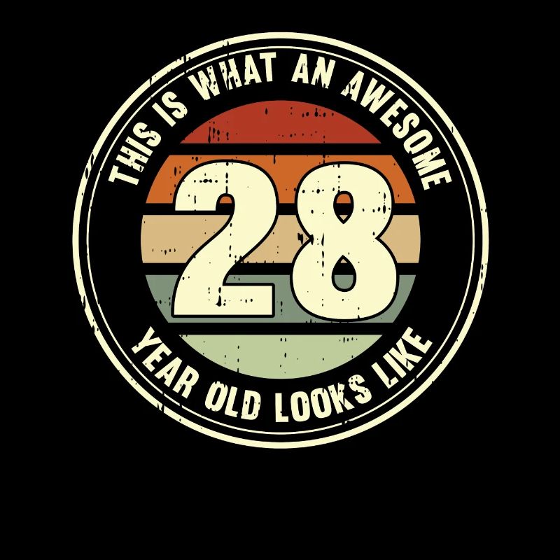28th birthday so you see with 28 retro gift