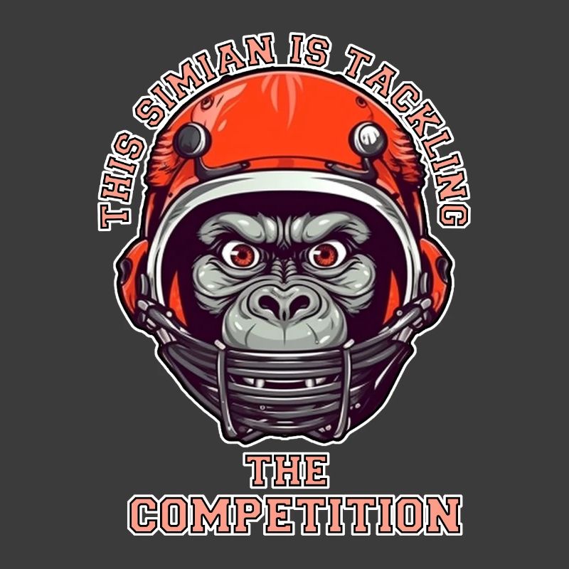 Singe confiant accepte le défi