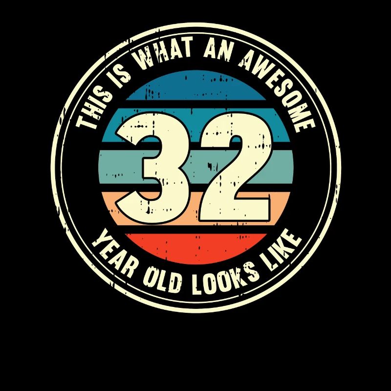 32nd birthday so you see with 32 retro gift