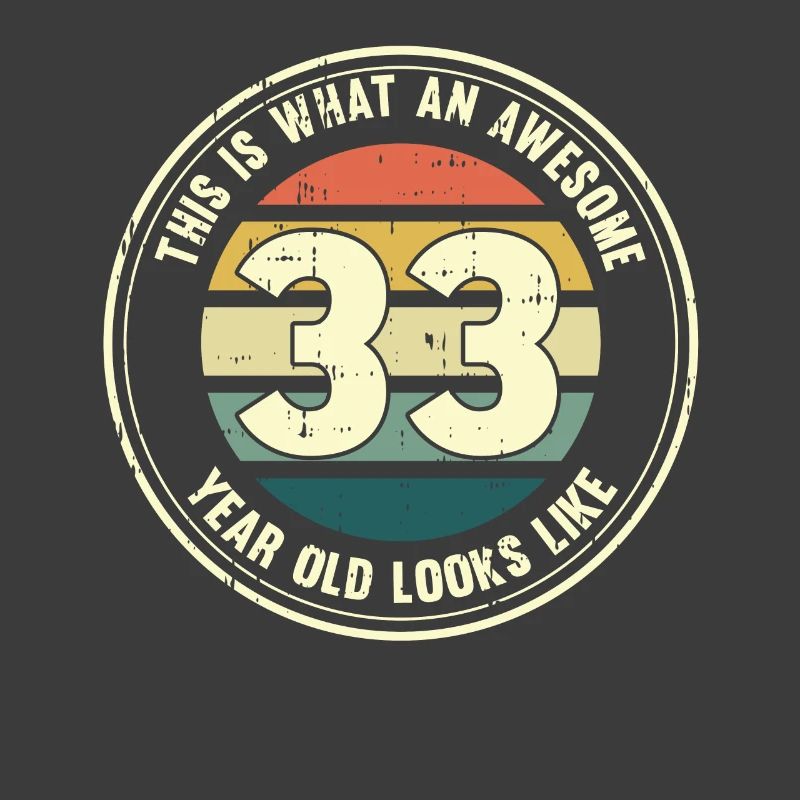 33rd birthday so you see with 33 retro gift