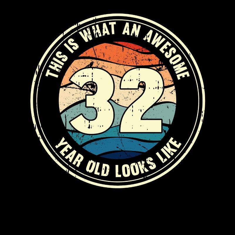 32nd birthday so you see with 32 retro gift