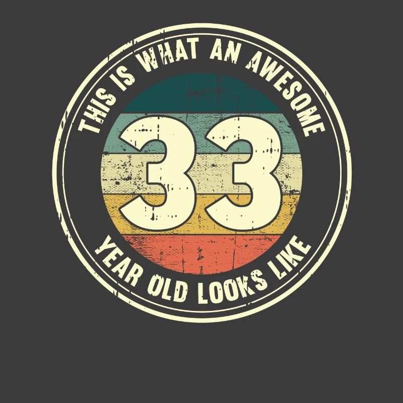 33rd birthday so you see with 33 retro gift