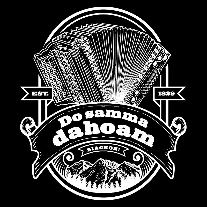 Ziach Vintage Label - Do samma dahoam W  | ZiachON