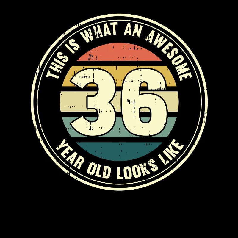 36th birthday so you see with 36 retro gift