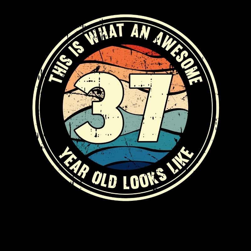 37. Geburtstag so sieht man mit 37 Retro Geschenk