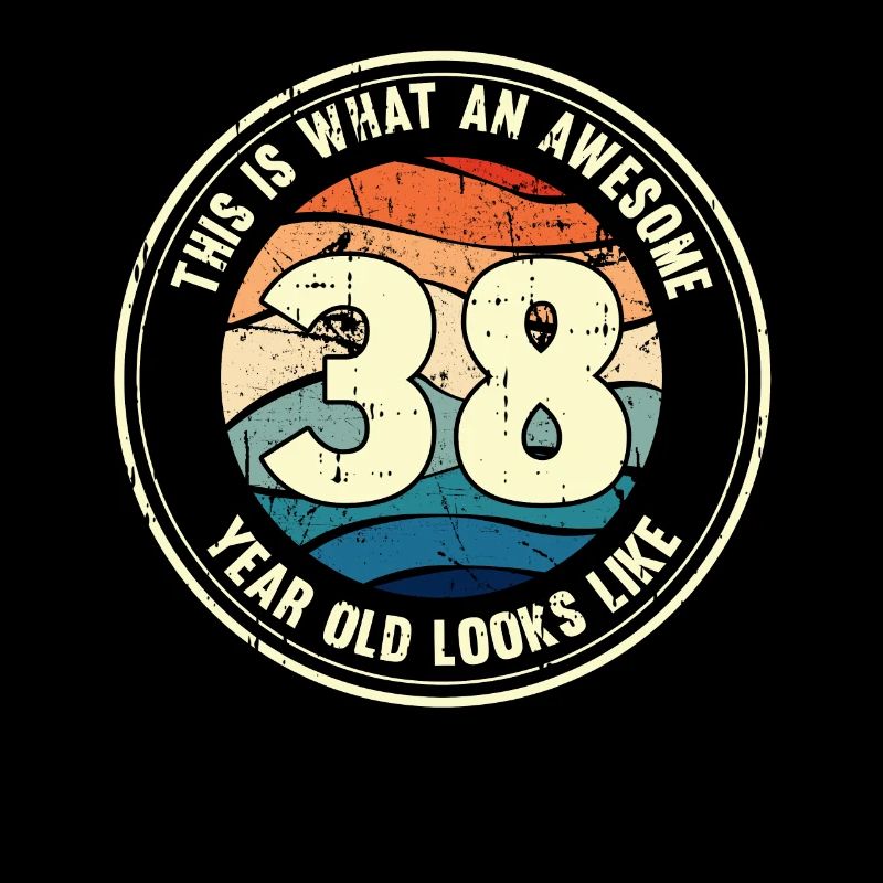 38th birthday so you see with 38 retro gift