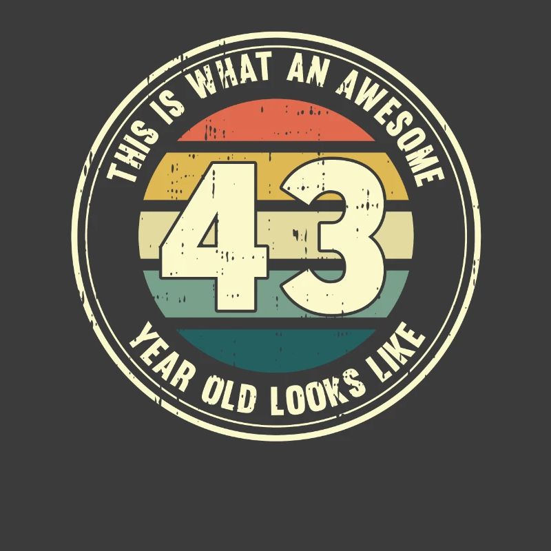 43rd birthday so you see with 43 retro gift