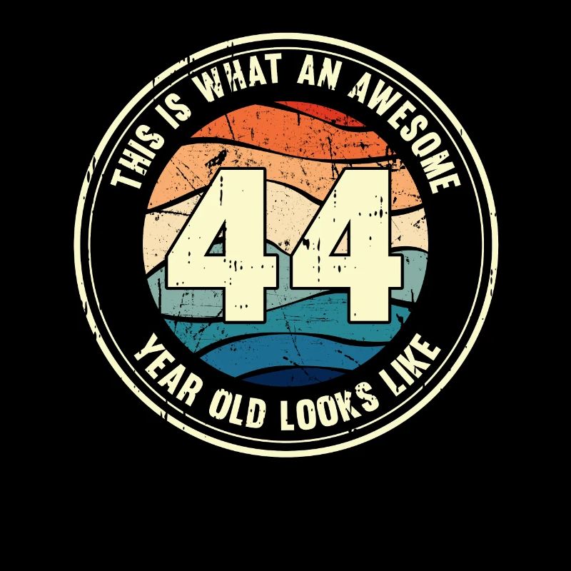 44. Geburtstag so sieht man mit 44 Retro Geschenk