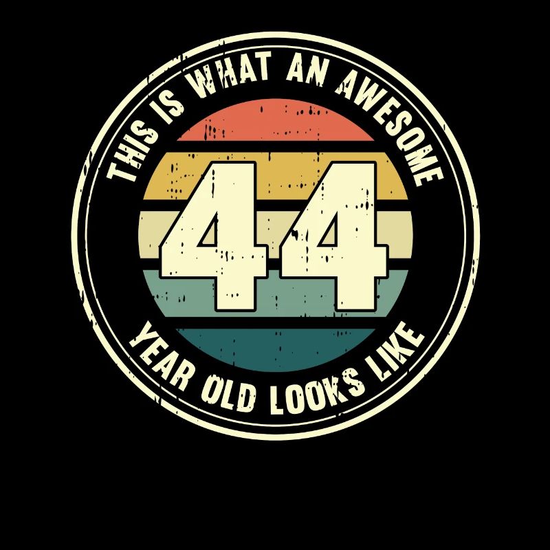 44. Geburtstag so sieht man mit 44 Retro Geschenk