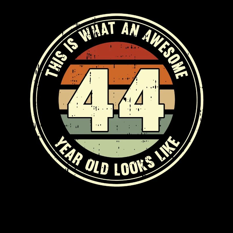 44. Geburtstag so sieht man mit 44 Retro Geschenk