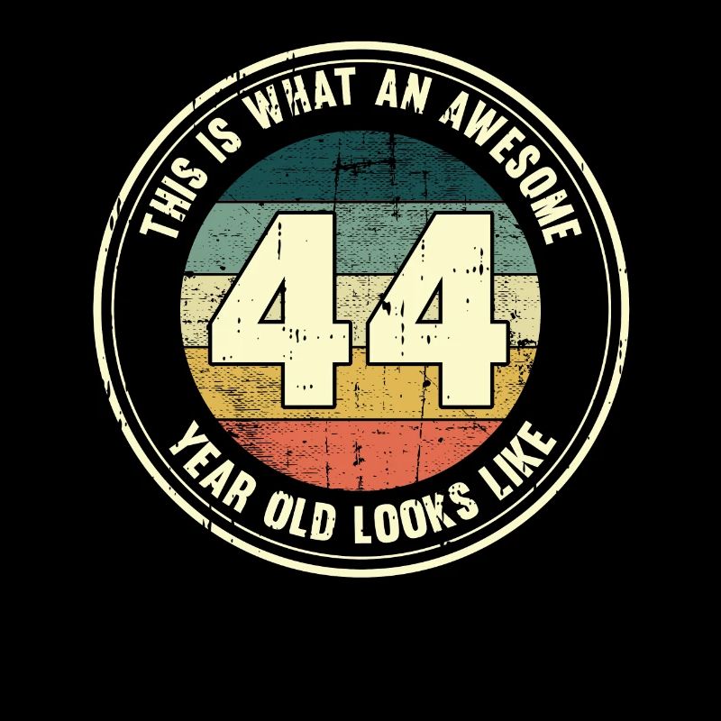 44. Geburtstag so sieht man mit 44 Retro Geschenk