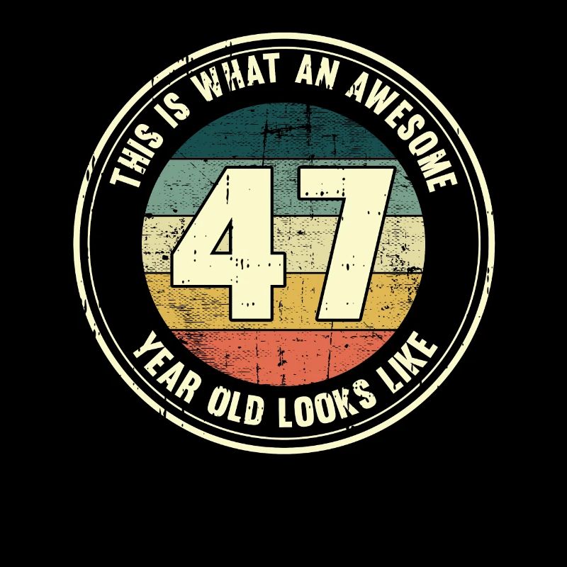 47. Geburtstag so sieht man mit 47 Retro Geschenk