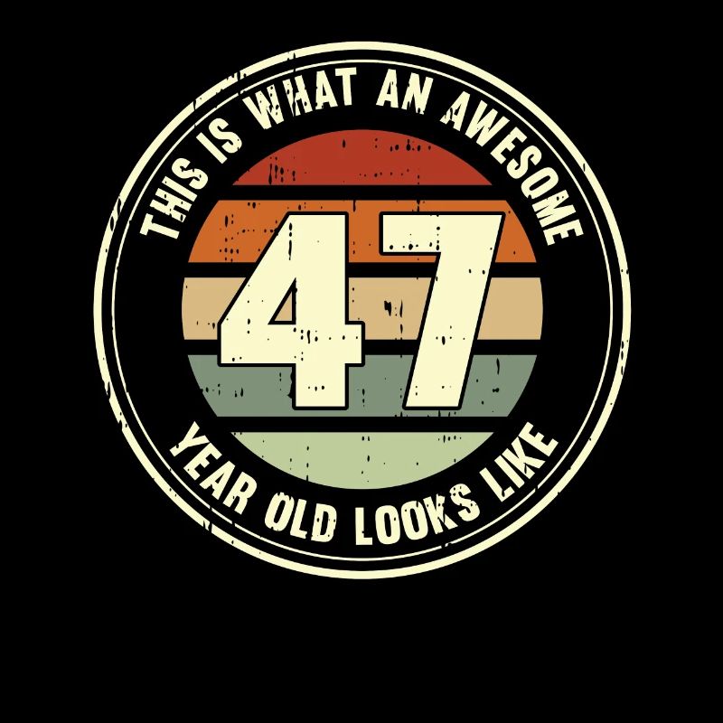 47. Geburtstag so sieht man mit 47 Retro Geschenk