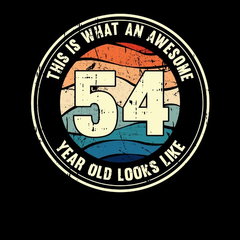 54. Geburtstag so sieht man mit 54 Retro Geschenk