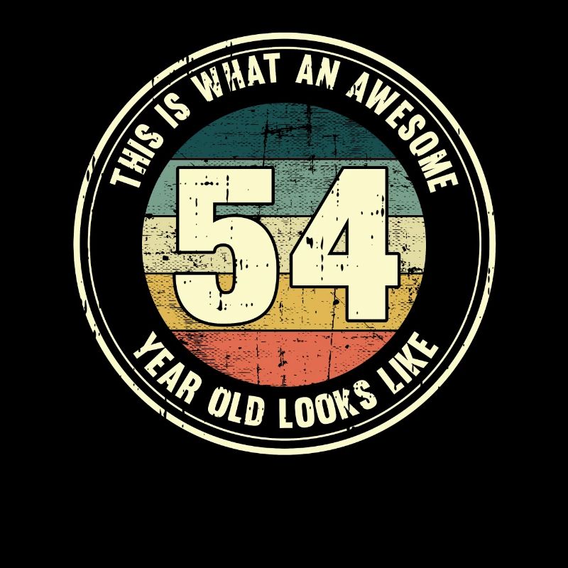 54. Geburtstag so sieht man mit 54 Retro Geschenk