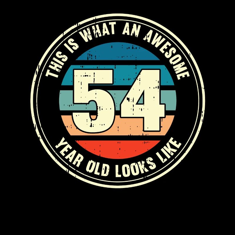 54. Geburtstag so sieht man mit 54 Retro Geschenk