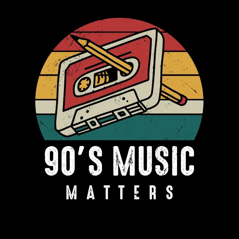 90s Music Matters-Musik Geschenkidee-Party Apparel