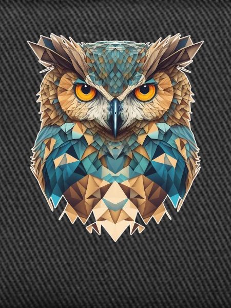 Owl head geometric