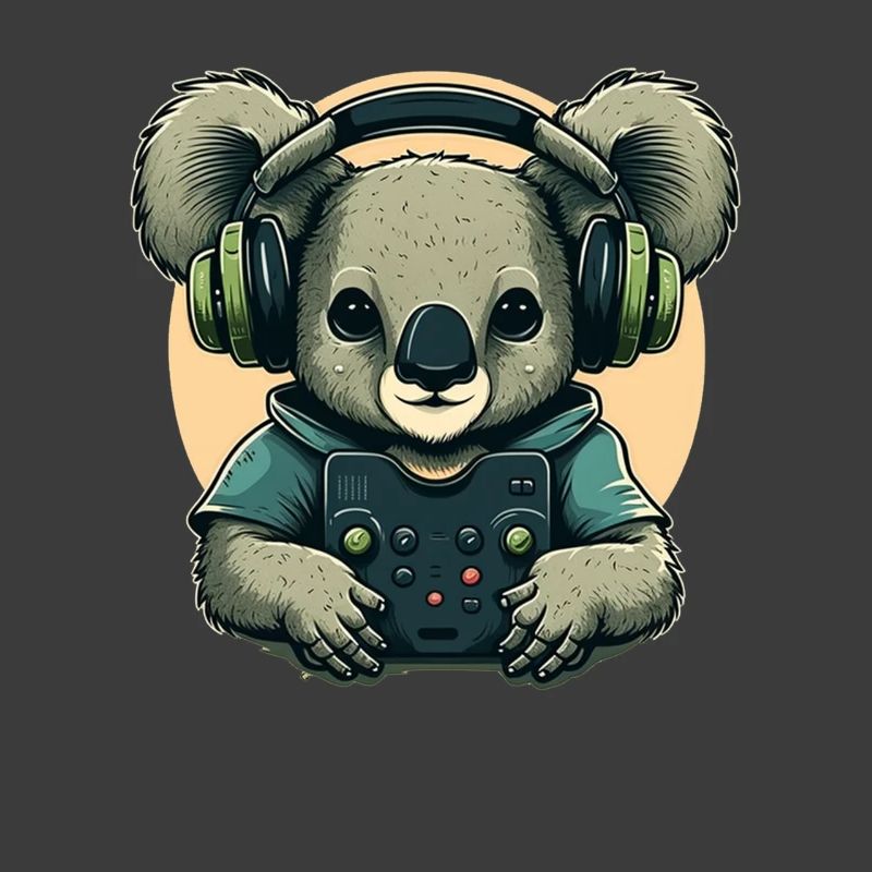 Koala bear with Walkman