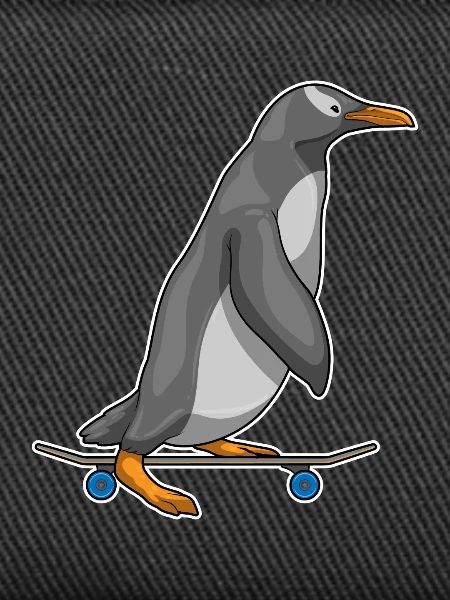 Penguin Skater Skateboard
