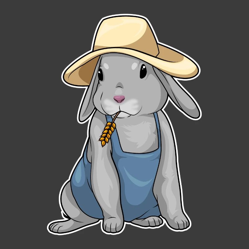 Ferme de blé Éleveur de Lapins