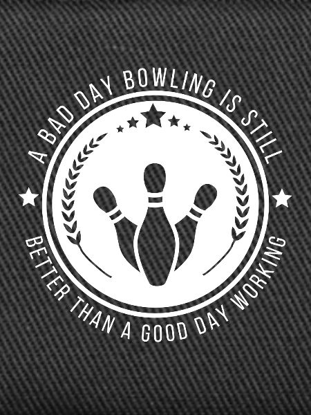 Lustiges Bowling-Arbeitszitat