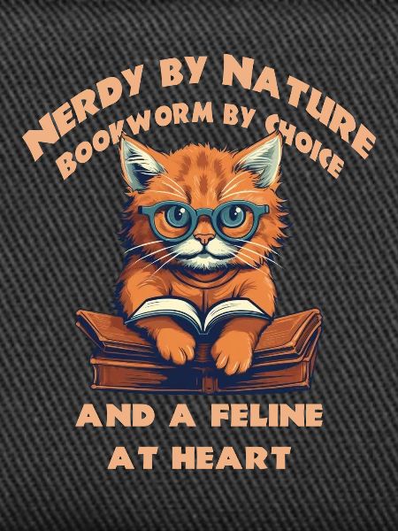 Cat with book