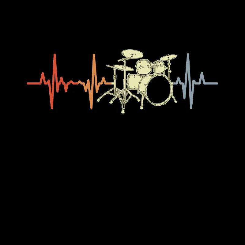 Drummer EKG Herzklopfen
